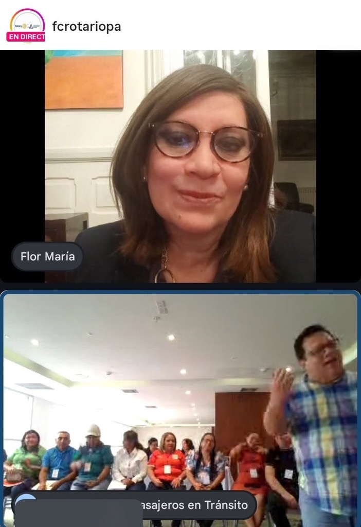 Fundación de los Clubes Rotarios de Panamá y promotora cultural Flor María Muñoz&nbsp;Bañales