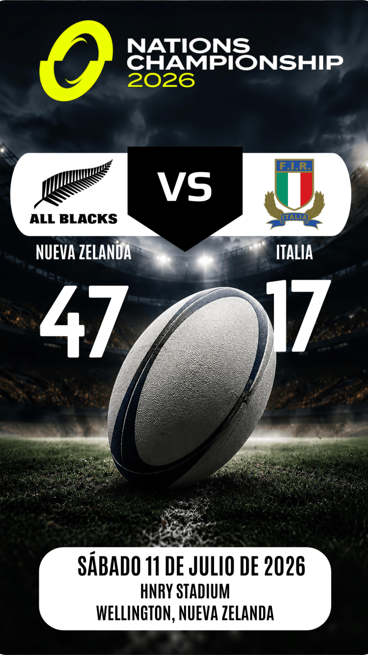 Nations Championship 2026 – Nueva Zelanda vs&nbsp;Italia